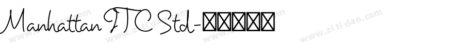 Manhattan ITC Std字体转换